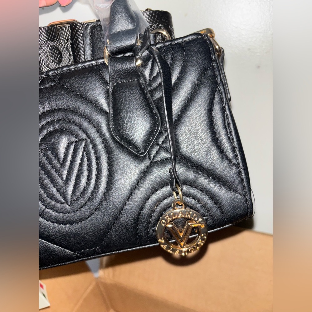 Brand New Valentino Orlandi Mini Quilted Tote Bag. Made with vegan leather. - Picture 7 of 14